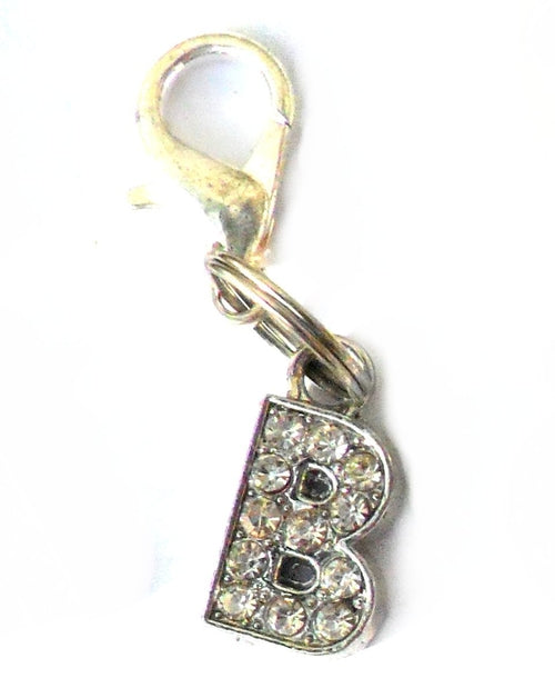 A-Z Crystal Letter Pet Charms – Ciondoli Lettere in Cristallo per Collare Cani e Gatti, Accessori Eleganti Personalizzabili