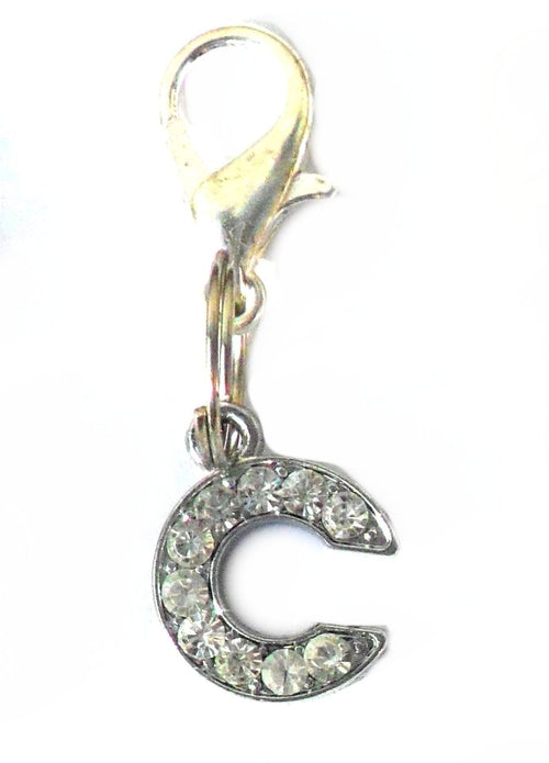 A-Z Crystal Letter Pet Charms – Ciondoli Lettere in Cristallo per Collare Cani e Gatti, Accessori Eleganti Personalizzabili