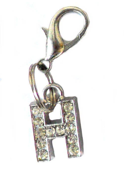 A-Z Crystal Letter Pet Charms – Ciondoli Lettere in Cristallo per Collare Cani e Gatti, Accessori Eleganti Personalizzabili