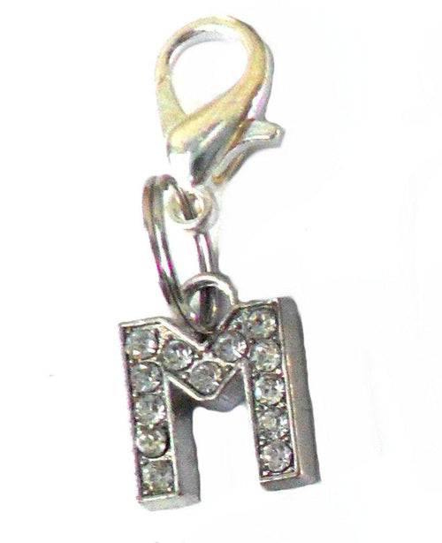 A-Z Crystal Letter Pet Charms – Ciondoli Lettere in Cristallo per Collare Cani e Gatti, Accessori Eleganti Personalizzabili