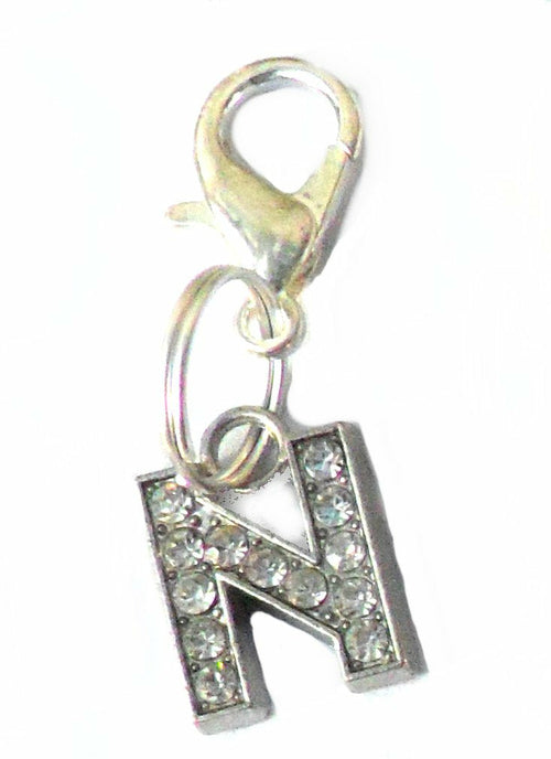 A-Z Crystal Letter Pet Charms – Ciondoli Lettere in Cristallo per Collare Cani e Gatti, Accessori Eleganti Personalizzabili