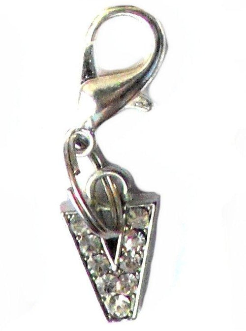 A-Z Crystal Letter Pet Charms – Ciondoli Lettere in Cristallo per Collare Cani e Gatti, Accessori Eleganti Personalizzabili