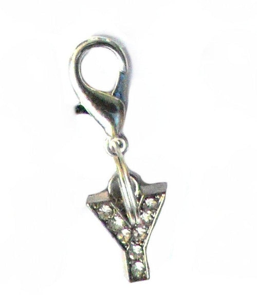 A-Z Crystal Letter Pet Charms – Ciondoli Lettere in Cristallo per Collare Cani e Gatti, Accessori Eleganti Personalizzabili
