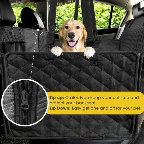 Coprisedili Auto Impermeabile per Cani – Waterproof Pet Car Seat Cover Universale, Antigraffio e Antiscivolo per Sedili Posteriori